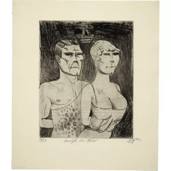 Otto Dix — Otto Dix. Zirkus. Radierwerk IV Selbstverlag, Dresden, 1922 — Galerie Kornfeld