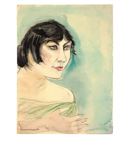 Otto Dix — Mutzli II (Frau Dix) — Galerie Kornfeld