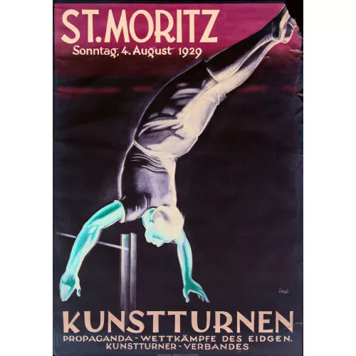Otto Ernst — "St. Moritz Kunstturnen 1929".