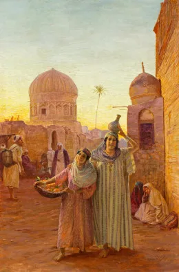 Otto Franz Pilny — Orientalische Strassenszene, 1917