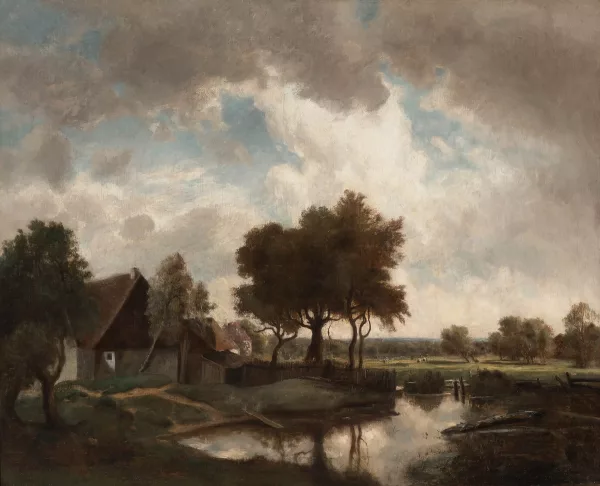 Otto Frölicher — zugeschrieben Bauernhaus am Weiher