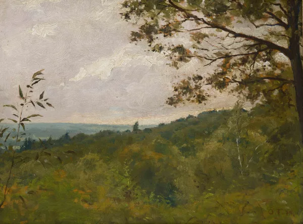 Otto Frölicher — Herbstliches Waldstück, 1874