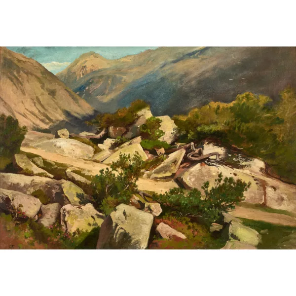 Otto Frölicher — Felsige Gebirgslandschaft.