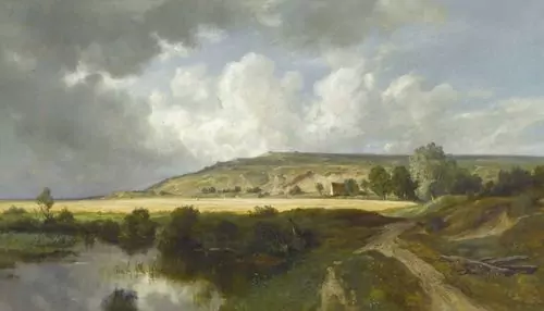 OTTO FRÖLICHER — Spätsommerliche Feldlandschaft. — Koller Auktionen