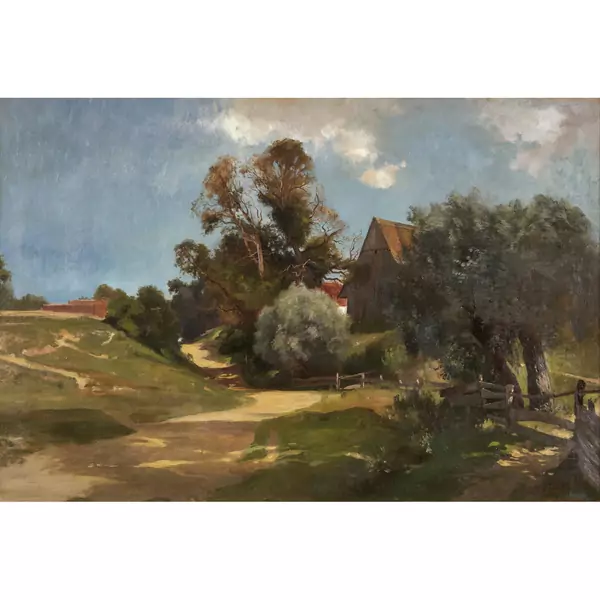 Sommerlandschaft mit Gehöft