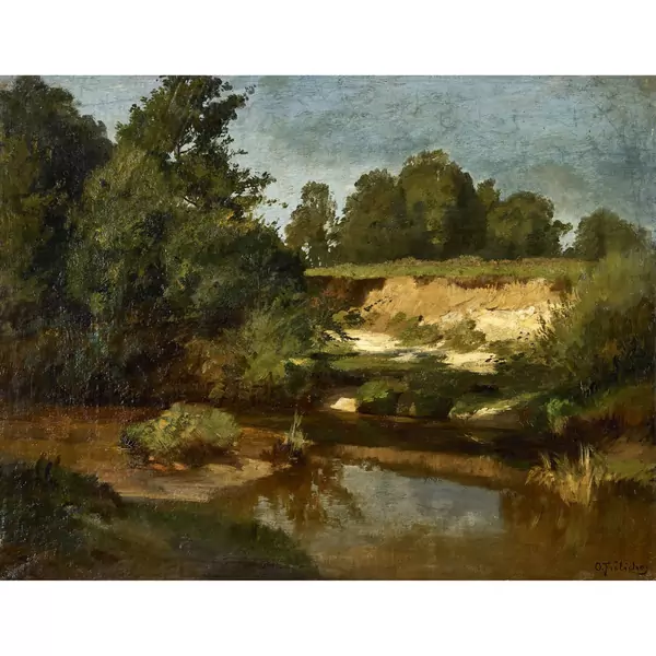 Sommerliche Flusslandschaft