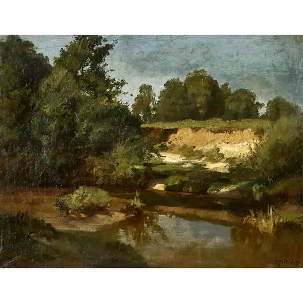 Sommerliche Flusslandschaft