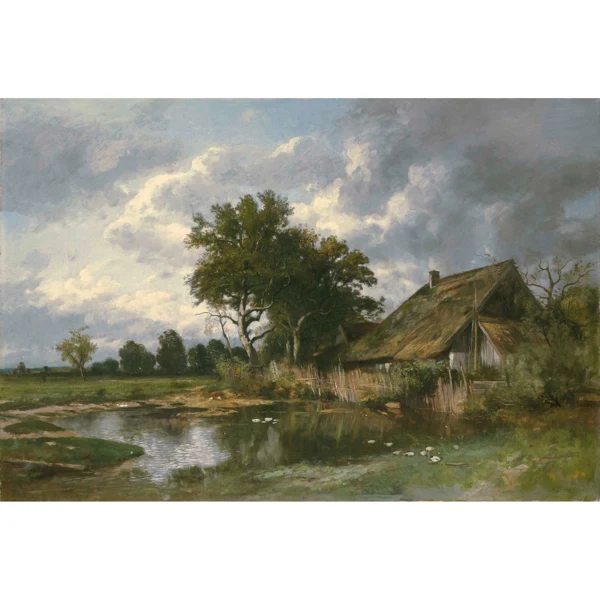 Otto Frölicher — BAUERNHAUS MIT ENTENTEICH FARMHOUSE WITH DUCKPOND