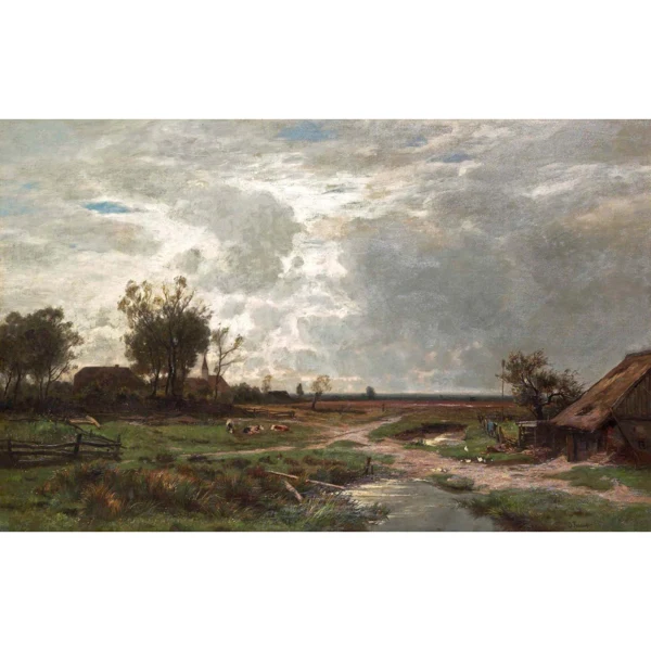 Otto Frölicher — FLACHE LANDSCHAFT BEI MÜNCHEN LANDSCAPE NEAR MUNICH