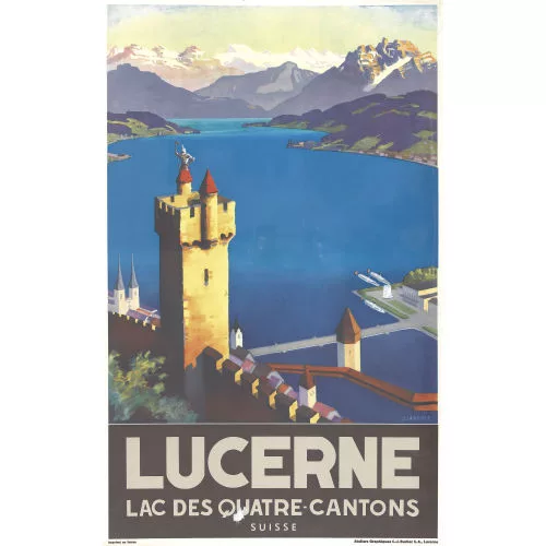 Otto Landolt — "Lucerne Lac des Quatres-Cantons".