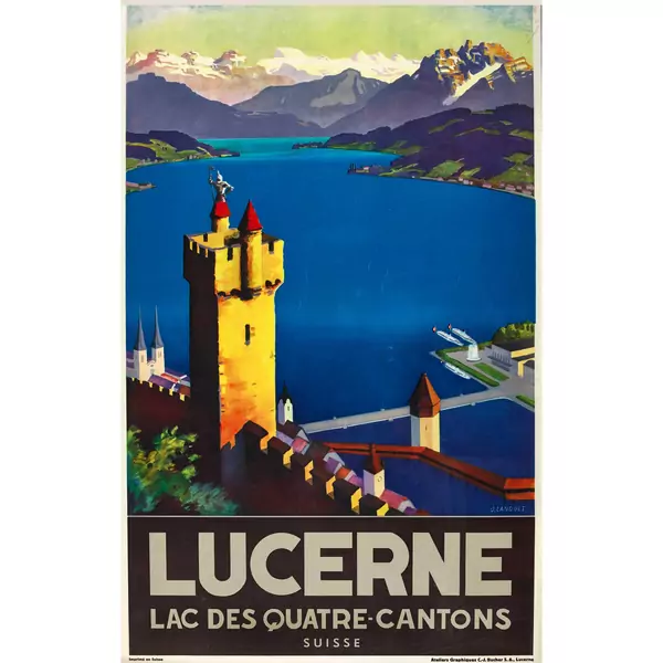 "Lucerne Lac des Quatre-Cantons"