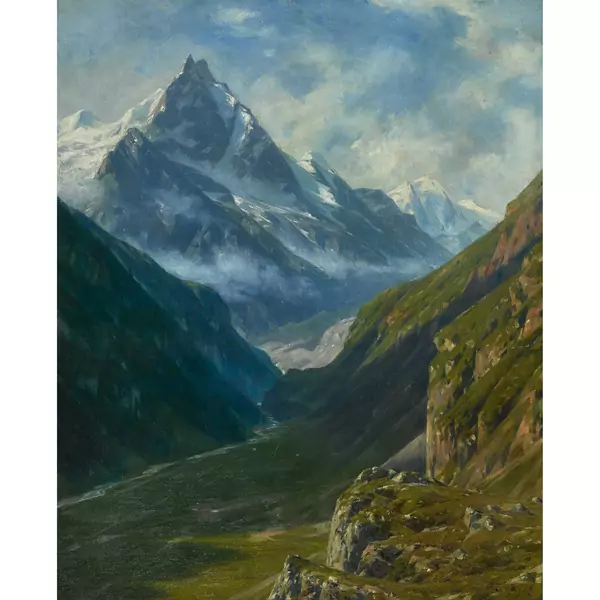 "Morgen im Eifischthal (Wallis)"