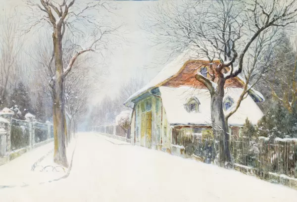 Schnee in der Gellertstrasse