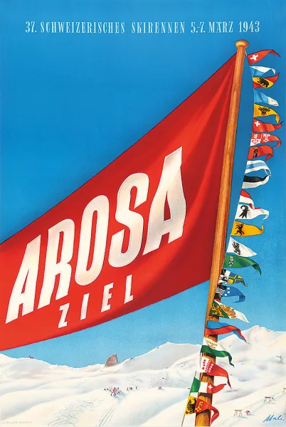 Otto Malischke — Arosa 37. Schweizerisches Skirennen 1943, 1943