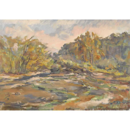 Otto Meister — Herbstliche Waldlichtung.