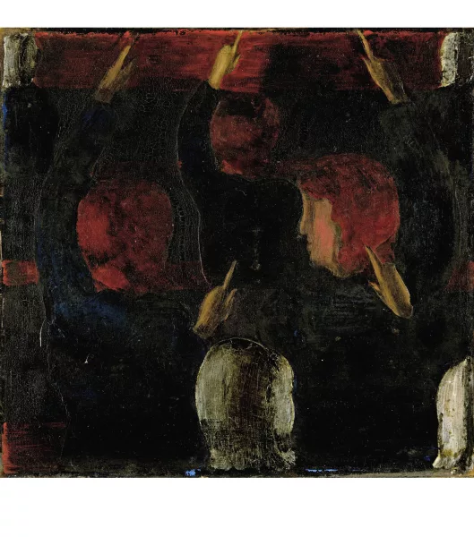 Otto Meyer-Amden — Händehochhaltende (Antworten), Detail