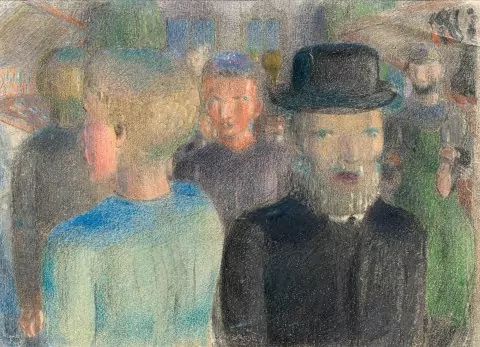 Markt in Weesen, um 1925
