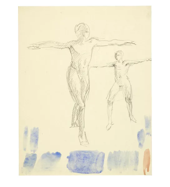 Otto Meyer-Amden — Studien zum Plakat und zu Turner zum EidgenÃ¶ssischen Turnfest in Aarau, 15.-18. Juli 1932