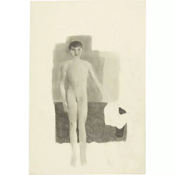 Otto Meyer-Amden — Knabenaktstudie. - Knabenaktstudie — Galerie Kornfeld