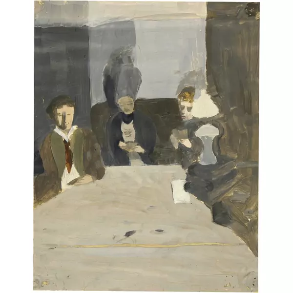 Otto Meyer-Amden — Kartenspieler in Amden — Galerie Kornfeld