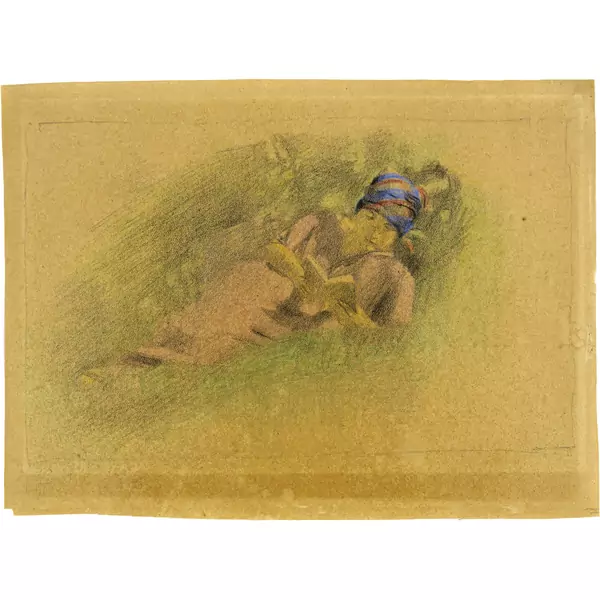 Otto Meyer-Amden — Lesende Frau im Freien — Galerie Kornfeld