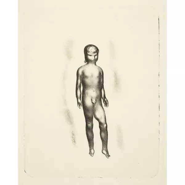 Otto Meyer-Amden — Stehender Knabenakt — Galerie Kornfeld