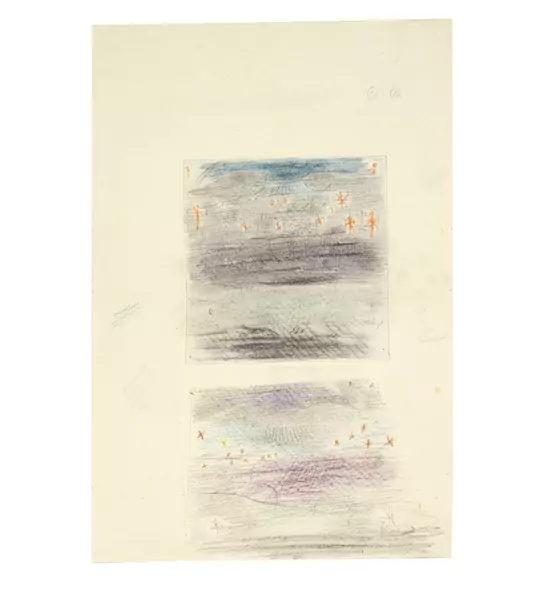 Otto Meyer-Amden — 7 Studien zu "Sternennacht über dem Walensee" — Galerie Kornfeld