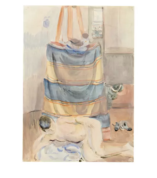 Otto Meyer-Amden — Liegender Knabenakt im Atelier — Galerie Kornfeld