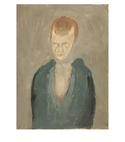 Otto Meyer-Amden — Halbbildnis eines stehendes Mannes — Galerie Kornfeld