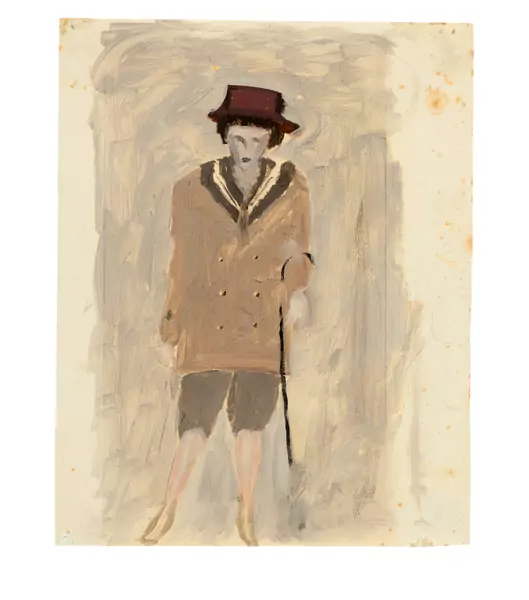 Otto Meyer-Amden — Junger Mann mit Stock — Galerie Kornfeld
