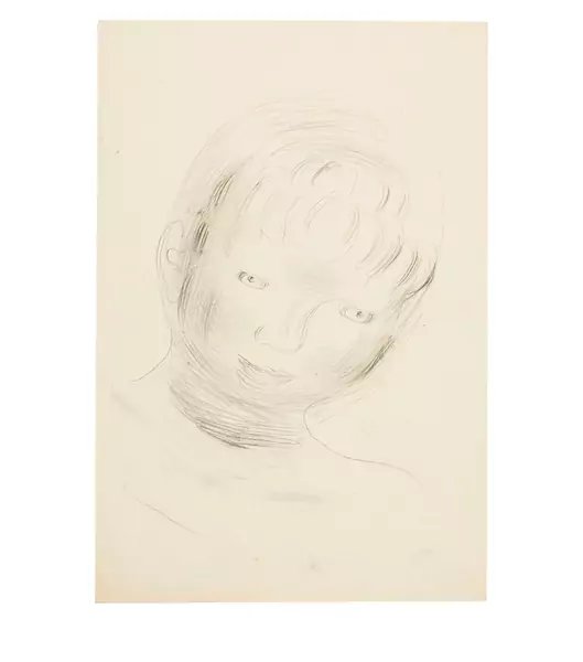 Otto Meyer-Amden — Knabenkopf, nach rechts unten blickend — Galerie Kornfeld