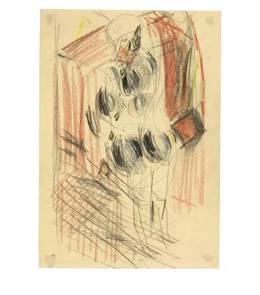 Otto Meyer-Amden — 5 Studien zu "Knabe in Kirchbank" — Galerie Kornfeld