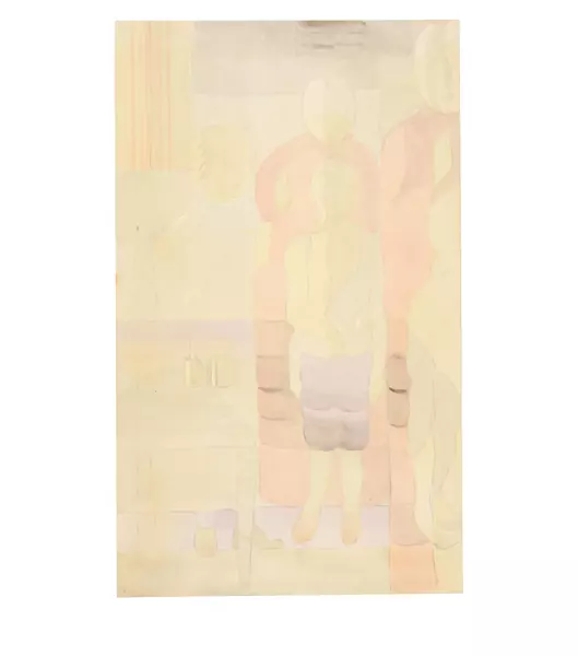 Otto Meyer-Amden — Entkleidung, Studie zu "Impfung" — Galerie Kornfeld