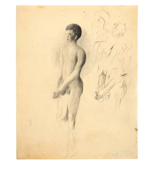 Otto Meyer-Amden — Sammelnummer von 4 Studien zu "Knabenakt" — Galerie Kornfeld