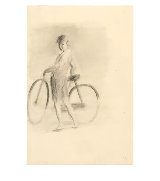 Otto Meyer-Amden — 2 Studien zu "Radfahrer" — Galerie Kornfeld