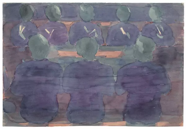 Otto Meyer-Amden — Vorbereitung – Morgenandacht im Waisenhaus — Galerie Kornfeld
