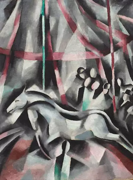 OTTO MORACH — Im Zirkuszelt (In the circus tent). Circa 1915/16. — Koller Auktionen