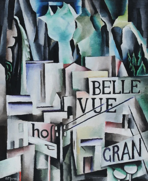 Otto Morach — Hoteldorf (auch Bellevue Meiringen), 1916