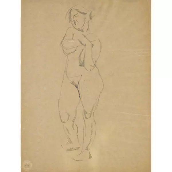 Stehender weiblicher Akt
