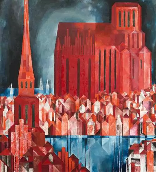 MORACH, OTTO — Marienkirche in Danzig. 1922. — Koller Auktionen