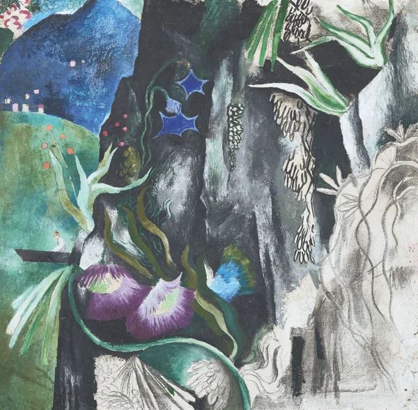Otto Morach — Blumen im Fels II, um 1924