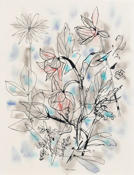 Otto Nebel — Blumen, 1958