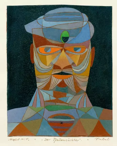 NEBEL, OTTO — Der Pfauenzüchter. 1934. (the peafowl breeder) — Koller Auktionen