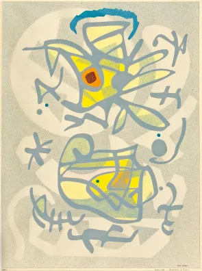 Otto Nebel — Mondspiel in Grau, 1957
