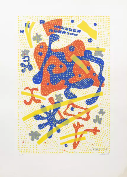 Otto NEBEL (1892-1973), 'Composition', sérigraphie couleur — DognyAuction