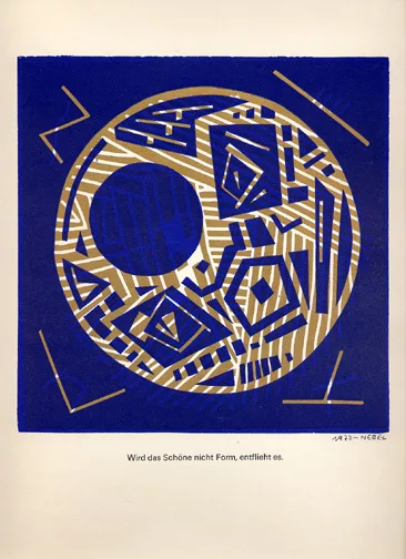 Otto Nebel — 8 Blätter aus "Zehn späte Sinngefüge", 1974