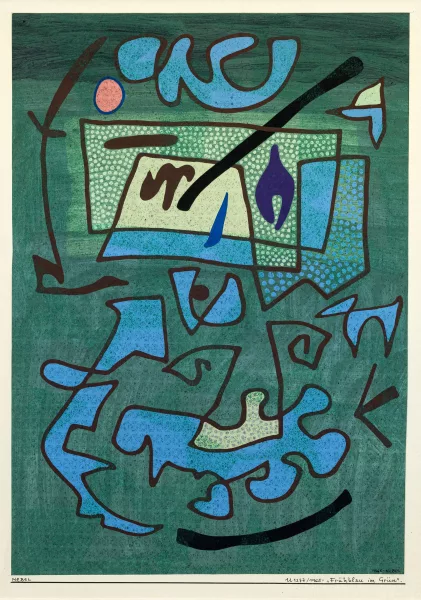 Otto Nebel — Frühblau im Grün"