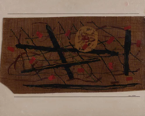 Otto Nebel — Gelbbraune Scherbe, 1971