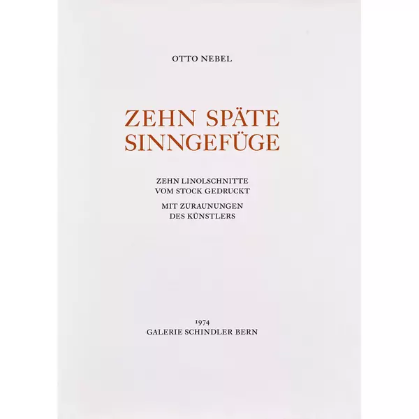 "Zehn späte Sinngefüge"
