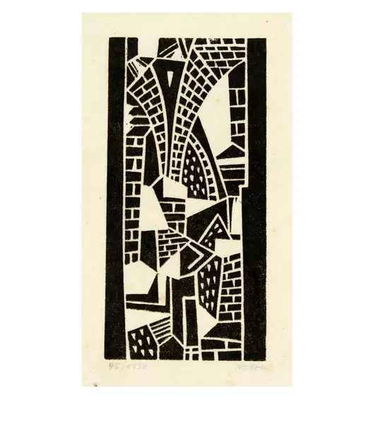 Otto Nebel — 8 Holzschnitte — Galerie Kornfeld
